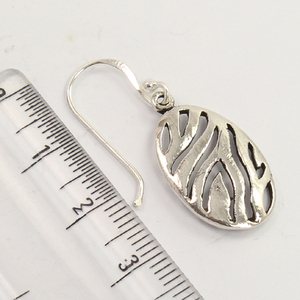 100% naturel fait à la main 925 Sterling argent massif boucle d'oreille argent plaine concepteur boucle d'oreille mariage boucle d'oreille cadeau pour elle - Product Image 2