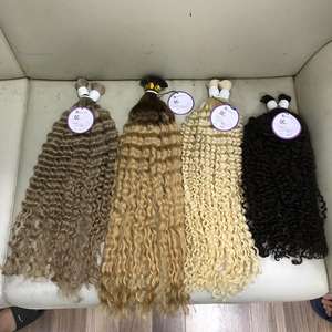 Extensiones de cabello humano 100 natural sin procesar, pelo liso peruano a granel con cutícula virgen - Product Image 3