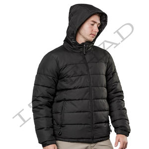 Doudoune à capuche personnalisable de marque Mountain pour l'hiver Col montant et logo brodé sur le devant - Product Image 2