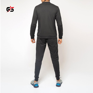 Chándal de hombre OEM 2025 100% algodón transpirable logotipo personalizado estampado cremallera conjunto de dos piezas chándal de fabricante al por mayor - Product Image 6
