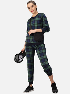 Chándal informal de franela con cuello redondo de lana para otoño e invierno, conjunto de sudadera de buena calidad, chándal personalizado para mujer, colores de tela de franela - Product Image 4