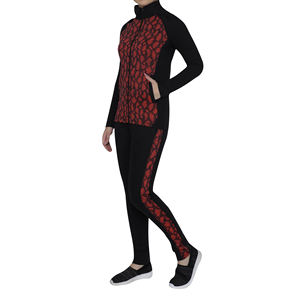 Nueva llegada de las mujeres chándal de manga larga con cremallera transpirable Activewear Slim Fit chándal para las señoras - Product Image 3