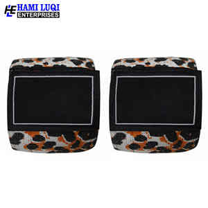 Enveloppe de genou en coton, support élastique pour l'haltérophilie, l'haltérophilie et les entraînements de gymnastique | Design imprimé pour la protection du fitness - Product Image 5