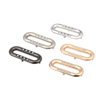 Œillets métalliques en alliage de zinc givré de qualité supérieure, forme ovale, carrée, ellipse, pour chaussures, sacs, vêtements