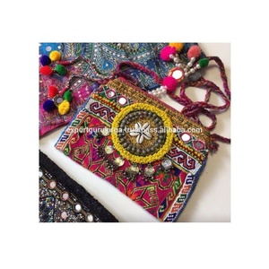 Indian Modern Bohemian Summer Embroidery Designer Handmade <b>Beaded</b> Messenger Bags Light Weight <b>Large</b> Capacity Women Evening Bags - Product Image 2