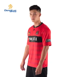 Sportswear for men outdoor soccer jersey cheap customized logo name and pattern youth football jersey