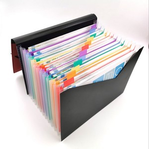 Trình Sắp Xếp Tệp Kích Thước A4 Mở Rộng Thư Mục Lưu Trữ Accordion Và Nhãn Màu Cầu Vồng Hộp Tài Liệu Để Lưu Trữ Giấy Và Tệp - Product Image 2