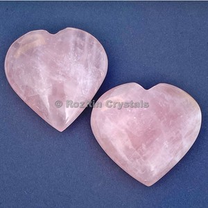 Beautiful Rose Quartz Puffy Heart - Product Image 1