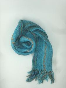 New Design Silk Scarf Made High Cotton Viscose Yarn Dye Multicolor Stole Elegant Casual Stylish Women Adults Spring Handloom - Product Image 4