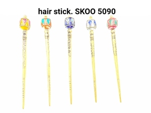 Baguettes de cheveux Vintage mixtes en plastique, bâtons de cheveux longs, couverture de chignon ovale découpé avec acétate pour femmes - Product Image 2