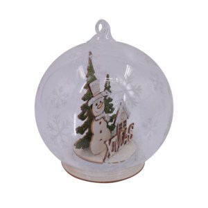 Adornos Navideños <span class=keywords><strong>Esferas</strong></span> Navideñas <span class=keywords><strong>Blancas</strong></span> Lisas Vacías Adornos de Bolas de Cristal - Product Image 4