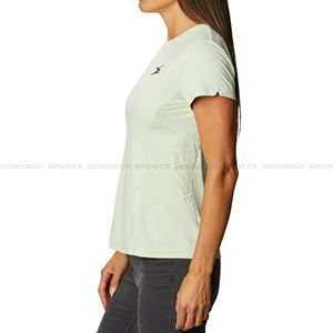 เสื้อยืดสตรีประสิทธิภาพสูงมีโลโก้ตามสั่งวัสดุคอตตอนระบายอากาศได้ดีสวมใส่สบายเป็นมิตรกับสิ่งแวดล้อม - Product Image 2