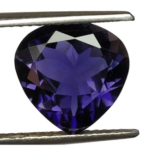 8mm Heart Cut Natural IOLITE Wholesale Factory Price High Quality Faceted Loose Gemstone Per Carat NATURAL IOLITE - Product Image 1