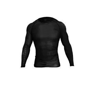 2019 Desain Baru Ritsleting Depan Dicetak Rompi Ruam Kemeja Kompresi Lengan Panjang UPF 50 Rashguard Wanita Berselancar Rash Guard Top OEM