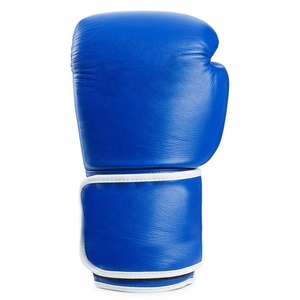 Gants de boxe bon marché, logo personnalisé, couleur bleue, gants de boxe gagnant - Product Image 5