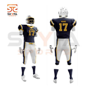 wholesale American Custom Design Your Own Sleeveless Sublimation Football Uniform for sale - Product Image 6