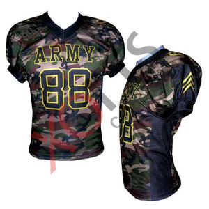 Uniformes de fútbol americano gris rojo de alta calidad transpirable de talla grande de manga corta Jersey Pantalón estilo urbano ropa de fútbol - Product Image 5