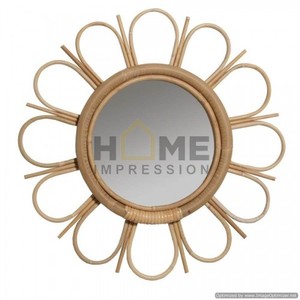 Miroir de décoration murale en métal tournesol Nouveau design unique Miroir mural moderne et attrayant Accessoires et fournitures de salle de bain - Product Image 3