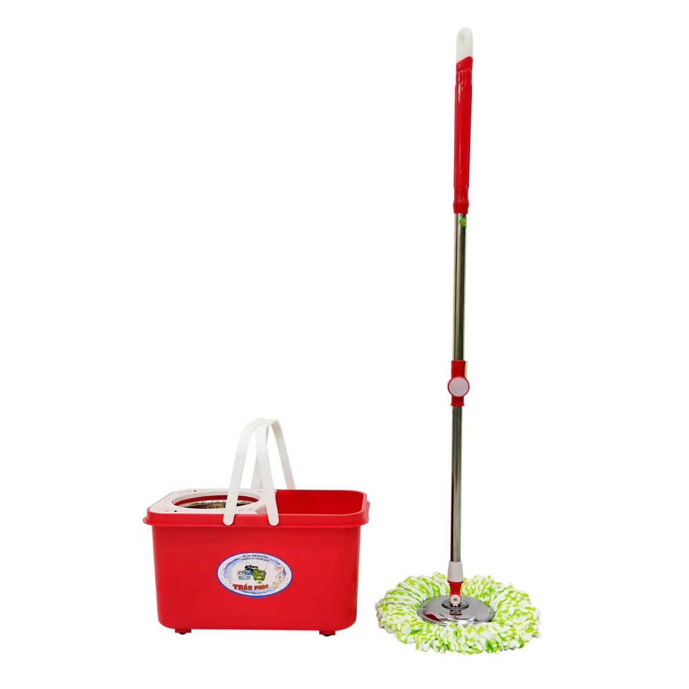 Wholesale Long Hand-rotating 360 Mop Kit TP910 Plastic Mopper Floor Cleaning Mop with Bucket