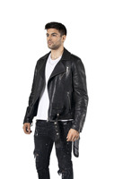 Veste de sport pour homme en laine 100% avec col montant en cuir, longueur régulière, décontractée, respirante, service OEM Valeriano