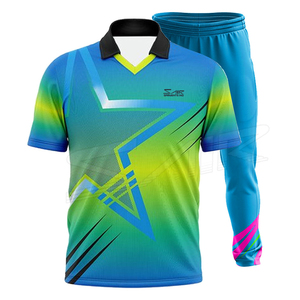 Ensemble d'uniformes de cricket personnalisés en gros, kit de cricket par sublimation, vêtements de sport à séchage rapide, fabricant d'uniformes de cricket - Product Image 1