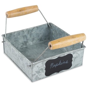 Porte-serviettes en métal galvanisé, 50 pièces, avec poignées, fait à la main, vente en gros, bonne qualité, fabriqué en inde, hôtel, mariage - Product Image 1