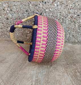 Storage <b>Basket</b> <b>Straw</b> <b>Basket</b> African Market <b>Basket</b> - Product Image 6