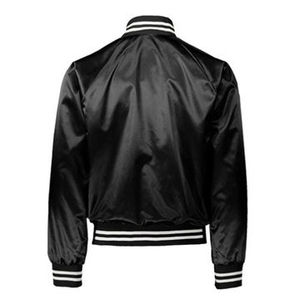 Blouson aviateur pour homme sur mesure 2025, nouveau design, tissu satiné brillant, imperméable, coupe-vent, respirant, quatre saisons, grande taille - Product Image 2