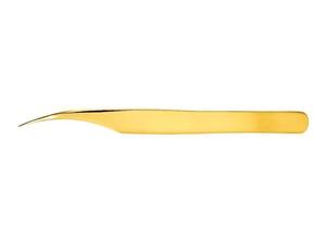 Pinzas para pestañas doradas, 12 cm - Product Image 3