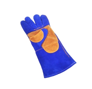 Wholesale <b>Cow</b> Split Leather Welding Gloves Fire Place Safety Industrial Construction Men Leather Work Gloves - Product Image 3