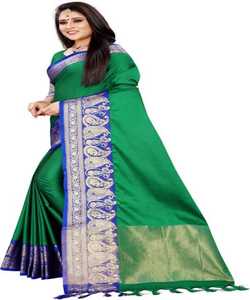 Banarasi Soie Jacquard Saree avec Chemisier Femmes Porter Dames Fête Festival Usage Quotidien Doux Coton Soie Sari En Gros Bas Prix Vêtements - Product Image 5