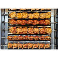 Machine à rôtir le poulet de haute précision, entièrement en acier inoxydable, 2 à 9 broches, four à rôtir au gaz au prix d'usine