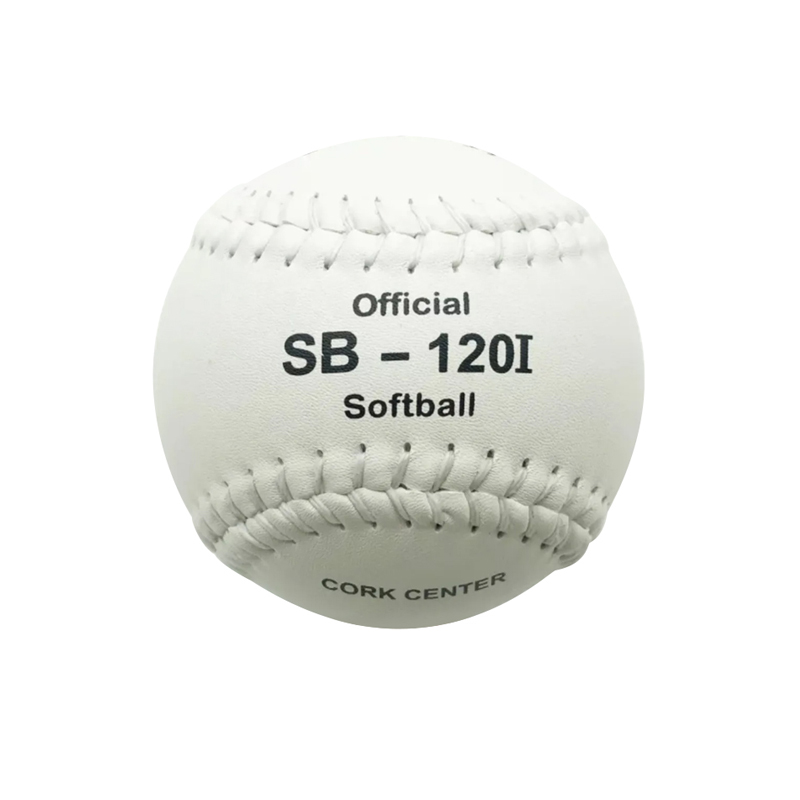 12" white Leather Tamanaco SB-120i slowpitch softball ball