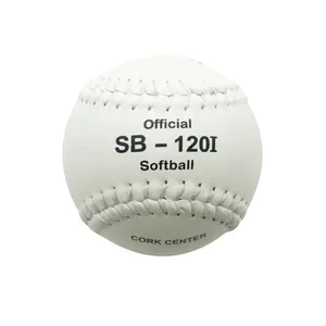 12 "Wit Lederen Tamanaco SB-120i Slowpitch Softbal Bal