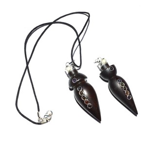 Pendentifs Chakra en bois de rose sculpté Agate Gemstone Technique sculptée du fournisseur à vendre - Product Image 1