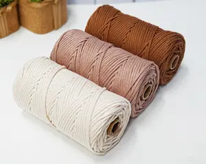 3.5Mm Gehaakte Katoen Macrame Touw Macrame Koord Breien Touw