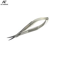 Ciseaux à sourcils et à cils couleur noire avec pointe polie Ciseaux à ressort à double action en acier inoxydable durable pour la beauté