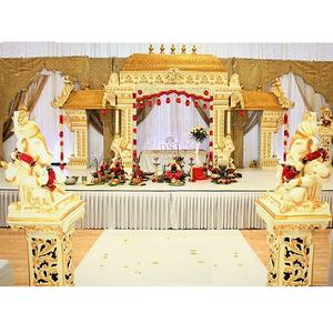 Manavarai-Conjunto de escenario tradicional de boda, conjunto de escenario tradicional indio del Sur, decoración de boda tradicional de escenario impresionante - Product Image 1