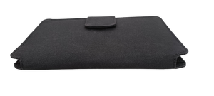 Personalized Simple Jet Black RFDI Recycled Polyester Bi-fold Travel Card and <b>Passport</b> <b>Wallet</b> Premium Card Holder - Product Image 3