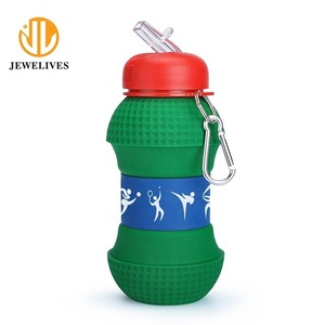 Collapsible Food Grade <strong>Water</strong> <strong>Bottle</strong> Silicone <strong>Golf</strong> Design Portable Leak Proof Travel <strong>Water</strong> <strong>Bottle</strong> - Product Image 4