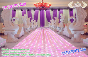 Boda India Escenario Fibra Paisley Decoración Boda Escenario Decoración Fibra Paisley Boda Dorada Fibra Escenario Paisley Decoración EE. UU. - Product Image 6