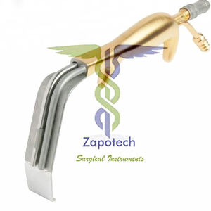 Retractor de pecho manual de acero inoxidable aprobado por la CE de Tebbetts con base de instrumento quirúrgico con mango dorado - Product Image 2