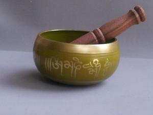 Cuenco tibetano de bronce para cantar Chakra, mezcla de siete metales y diseños de siete colores, artículo de regalo novedoso - Product Image 6