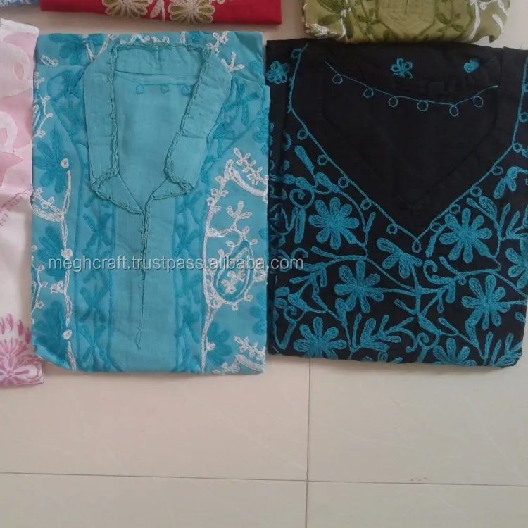 เคอร์ติสปักลาย Georgette ของสตรี,Kurtis ผ้าชีฟองแฟชั่นอินเดียสำหรับงานปาร์ตี้