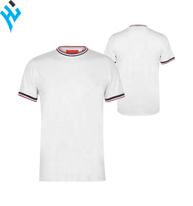 Camiseta de manga corta para hombre, Camiseta de punto de Color sólido con logotipo personalizado, camisetas de estilo informal transpirables de tela - Product Image 6