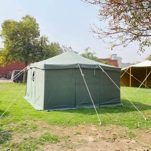 Tienda de lona impermeable para acampar al aire libre, carpa de lujo de alta calidad, de medio astren, para el mercado africano, para refugio, verde oliva - Product Image 6