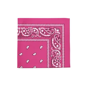 Bandana personalizada de Cachemira rosa para perros, 22 pulgadas, vendida en docenas, para cubrir la cara, servilletas, pañuelo, bufanda