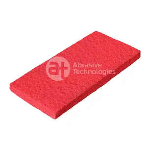 Duurzaam Red 120*250 Mm Dikke Non Woven Schurende Hand Polijsten Pads Commerciële Cleaning Groothandel Beste Prijs Eigen Productie