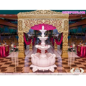 Bollywood Wedding Mandap Entrance Gate Grand Wedding Entry Gate with <b>Fountain</b> Indian Wedding Mandap Decoration Gate - Product Image 1