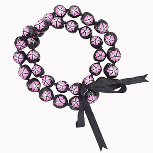 Gioielli Hawaiian Kukui dado Collana in Ibisco Dipinto A Mano Logo Della Spiaggia Del Fiore di Modo di Stile Accessori Per Le Donne - Product Image 2